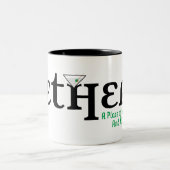 Ether logo Coffee-Mok Tweekleurige Koffiemok (Center)