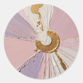 Etheral Bloom Ronde Sticker (Voorkant)