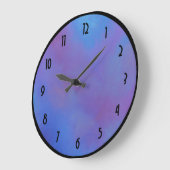 Etheral Blue Abstract Grote Klok (Hoek)