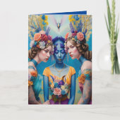 Etheral Bridesmaid Voorstel Dank u Fantasy AI Kaart (Voorkant)