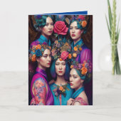 Etheral Bridesmaid Voorstel Dank u Fantasy AI Kaart (Voorkant)