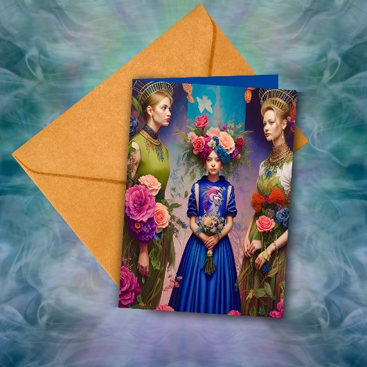 Etheral Bridesmaid Voorstel Dank u Fantasy AI Kaart