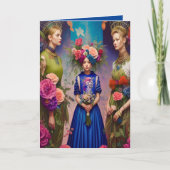 Etheral Bridesmaid Voorstel Dank u Fantasy AI Kaart (Voorkant)