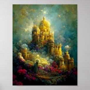 Etheral Castle 3 Fantasy Art Poster