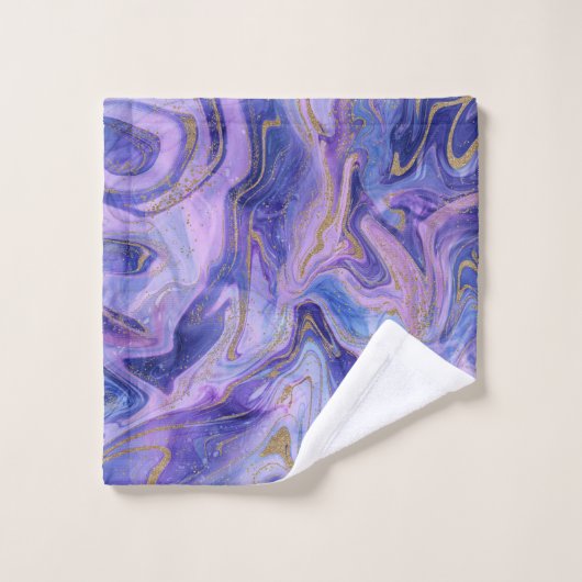 Etheral Cotton Snoep Marble Waterverf Fantasy Bad Handdoek (Wasdoekje)