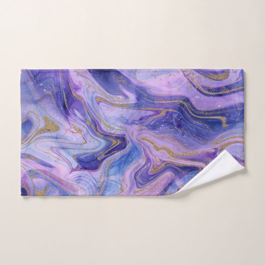 Etheral Cotton Snoep Marble Waterverf Fantasy Bad Handdoek (Handdoek)