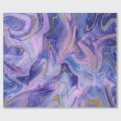 Etheral Cotton Snoep Marble Waterverf Fantasy Cadeaupapier (Vlak)