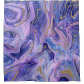 Etheral Cotton Snoep Marble Waterverf Fantasy Douchegordijn (Voorkant)