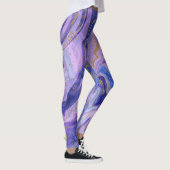 Etheral Cotton Snoep Marble Waterverf Fantasy Leggings (Rechts)