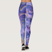 Etheral Cotton Snoep Marble Waterverf Fantasy Leggings (Achterkant)