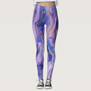 Etheral Cotton Snoep Marble Waterverf Fantasy Leggings