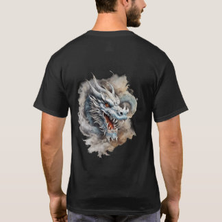Etheral Dragon: Minimalistische T-shirt kunst
