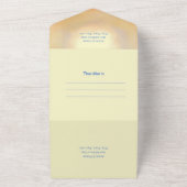 Etheral & Dreamweaver Clouds All in One Wedding In Uitnodiging (Buitenkant)