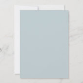 Etheral Eucalyptus Dusty Blue Wedding Kaart (Achterkant)