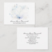 *~* Etheral Flora Azalea Flowers White Neutral Visitekaartje (Voorkant / Achterkant)