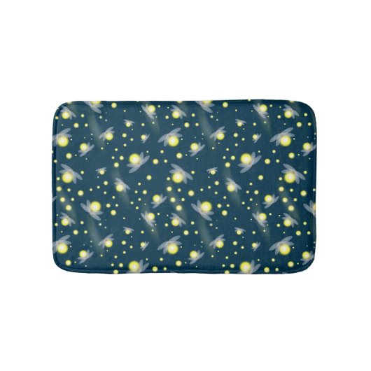 Etheral Ggloing Fireflies bij Night Pattern Badmat (Voorkant)