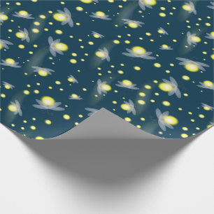 Etheral Ggloing Fireflies bij Night Pattern Cadeaupapier