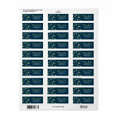 Etheral Ggloing Fireflies bij Night Pattern Etiket (Full Sheet)