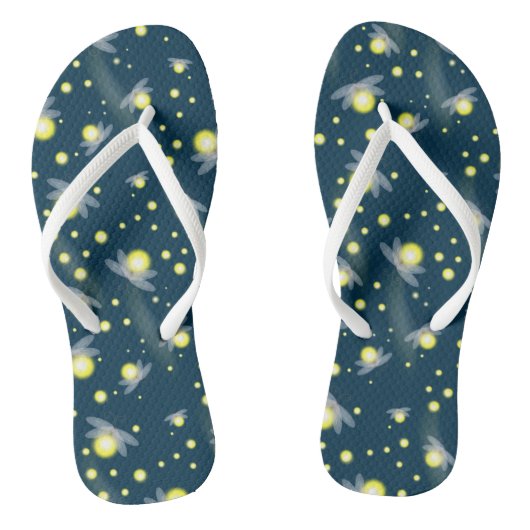 Etheral Ggloing Fireflies bij Night Pattern Teenslippers (Voetbed)