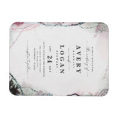 Etheral Lila Paars & Green Wedding Invitation Magneet (Horizontaal)