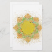 Etheral Lotus Flower Briefpapier (Voorkant / Achterkant)