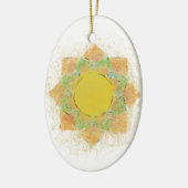 Etheral Lotus Flower Keramisch Ornament (Links)