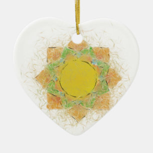 Etheral Lotus Flower Keramisch Ornament