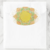 Etheral Lotus Flower Ovale Sticker (Tas)