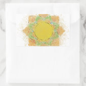 Etheral Lotus Flower Rechthoekige Sticker (Tas)