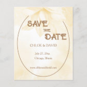Etheral Magnolia Budget Wedding Save the Date Flyer (Voorkant)