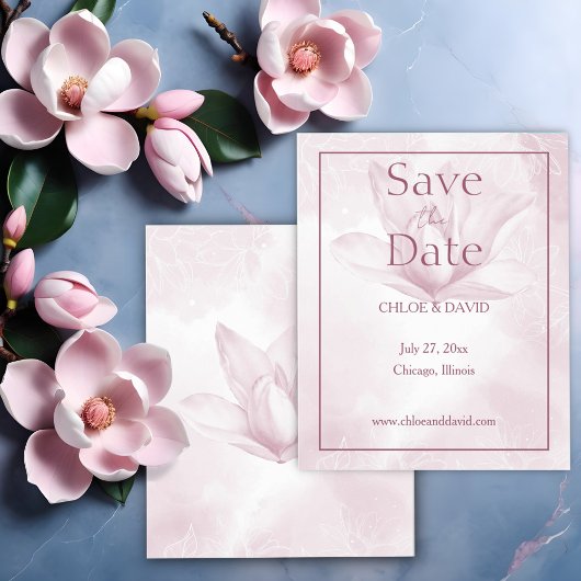 Etheral Magnolia, Budget Weduwnaar sparen de datum