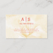 Etheral Magnolia Flower, Wedding Details Informatiekaartje (Voorkant)