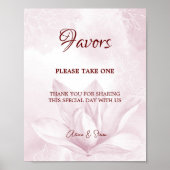 Etheral Magnolia Flower, Wedding Favors Poster (Voorkant)