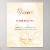 Etheral Magnolia Flower, Wedding Favors Poster (Voorkant)