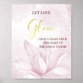 Etheral Magnolia Flower, Wedding Glow Poster (Voorkant)