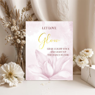 Etheral Magnolia Flower, Wedding Glow Poster