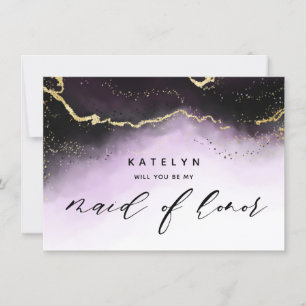 Etheral Mist Ombre Paars Maid of Honor Voorstel