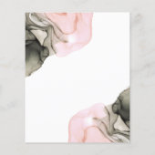 Etheral Moody Pink Black Inky Save the Date (Achterkant)