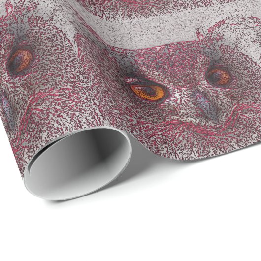 Etheral Owl Cadeaupapier (Rol Hoek)