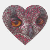 Etheral Owl Hart Sticker (Voorkant)