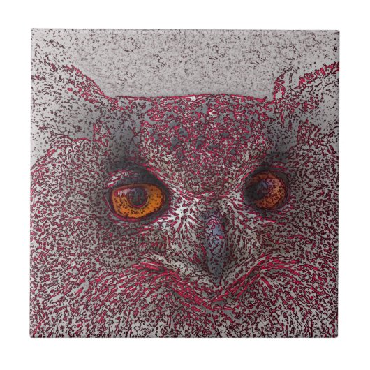Etheral Owl Tegeltje (Voorkant)