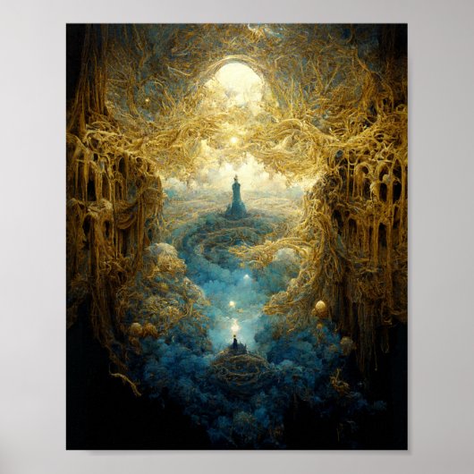 Etheral Realm Fantasy Art Poster (Voorkant)
