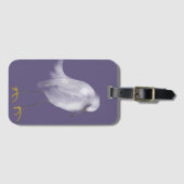 Etheral Snowy Egret Bagagelabel (Voorkant (horizontaal))