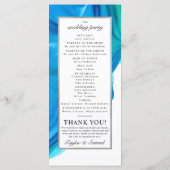 Etheral Wave Wedding Ceremony Program Beach Programma (Achterkant)
