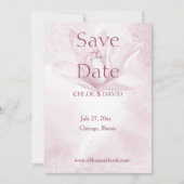 Etherale Magnolievloer, vlakke redder de datum Kaa Save The Date (Voorkant)