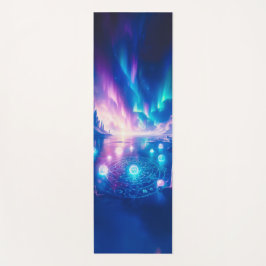 Ethereal Aurora Ice Ritual Fantasy Design | Mystic Yogamat
