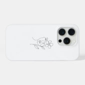 : Ethereal Beauty: One Line Female Portrait  (Verso Horizontal)