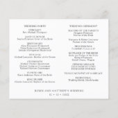 Ethereal Blush Peach Mariage Timeline et programme (Dos)