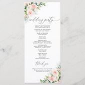 Ethereal Blush Wedding Programme (Dos)