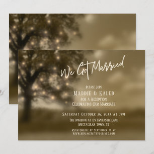 Ethereal Boom & Lichten, Onze Trouwreceptie Kaart